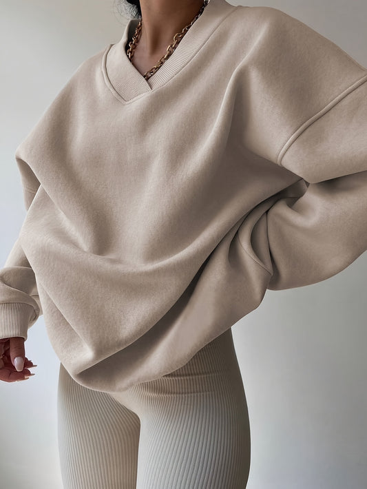 Bella | Drop Shoulder Pullover Sweatshirt