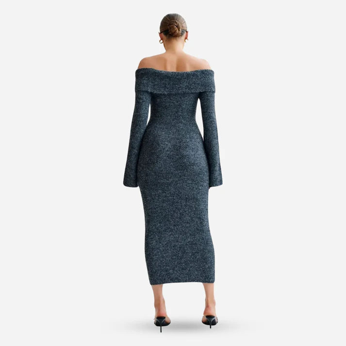 Baxter Off-Shoulder Knit Dress