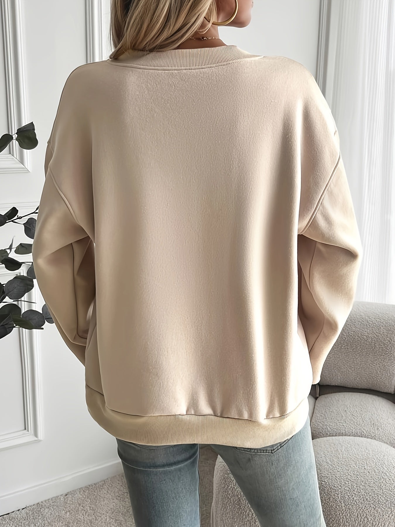 Bella | Pullover-Sweatshirt mit überschnittenen Schultern