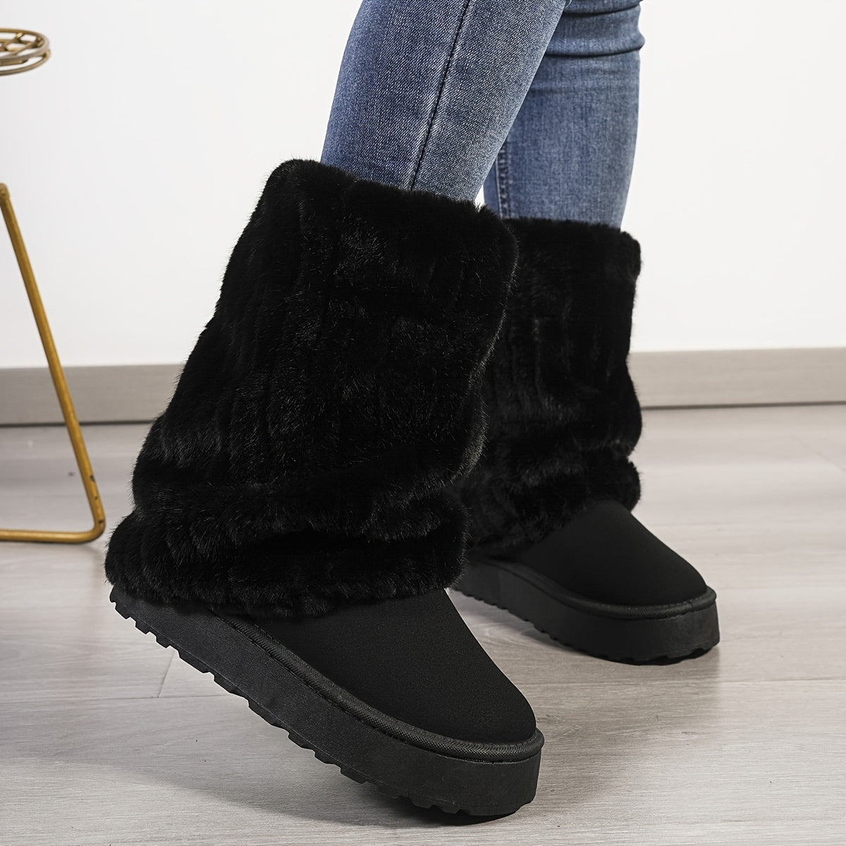 Elizabeth | Arctic faux fur boots