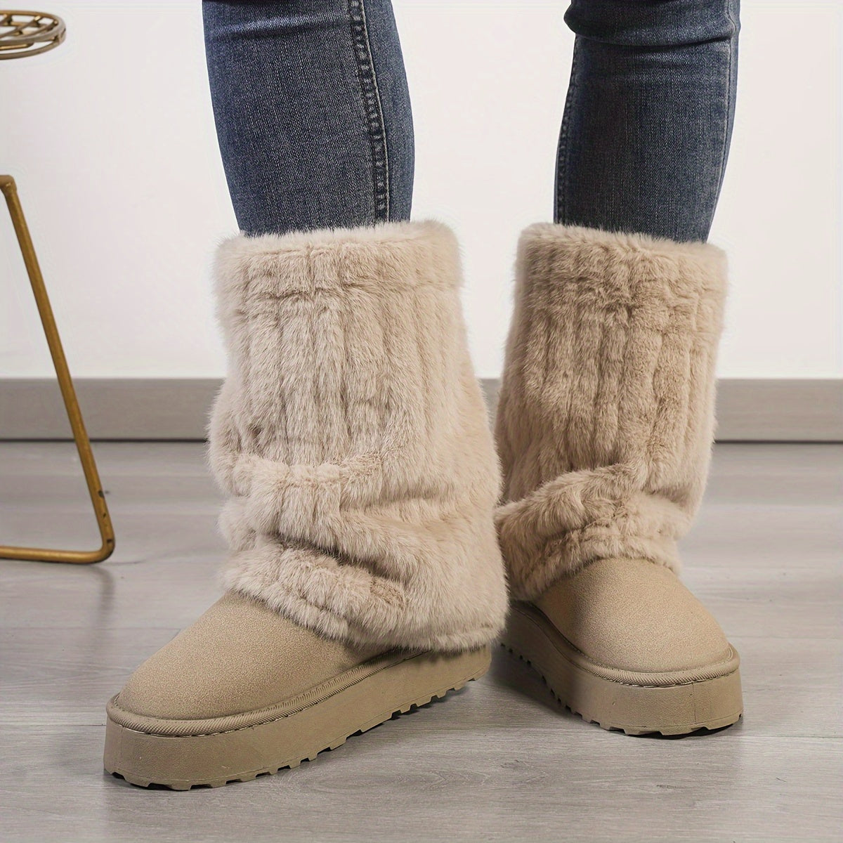 Elizabeth | Arctic faux fur boots